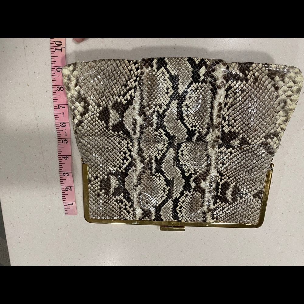 MICHAEL KORS REAL PYTHON CLUTCH BRAND NEW - Picture 10 of 14